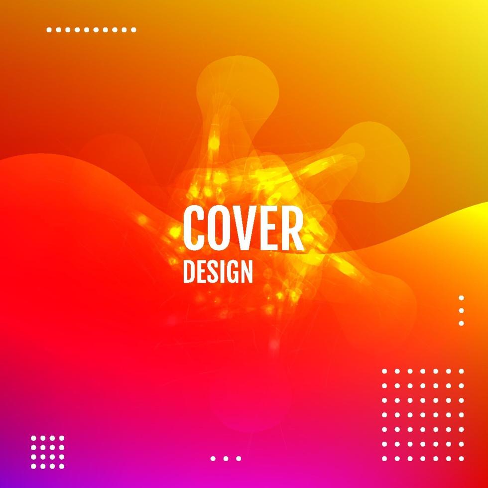 Abstract gradient background with trend colors Vector