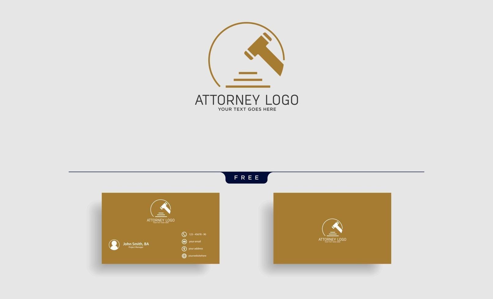 elegant attorney logo line design template illustration vector