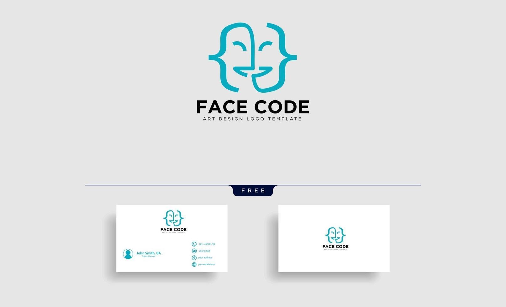 theater mask actor logo template vector icon element with business card