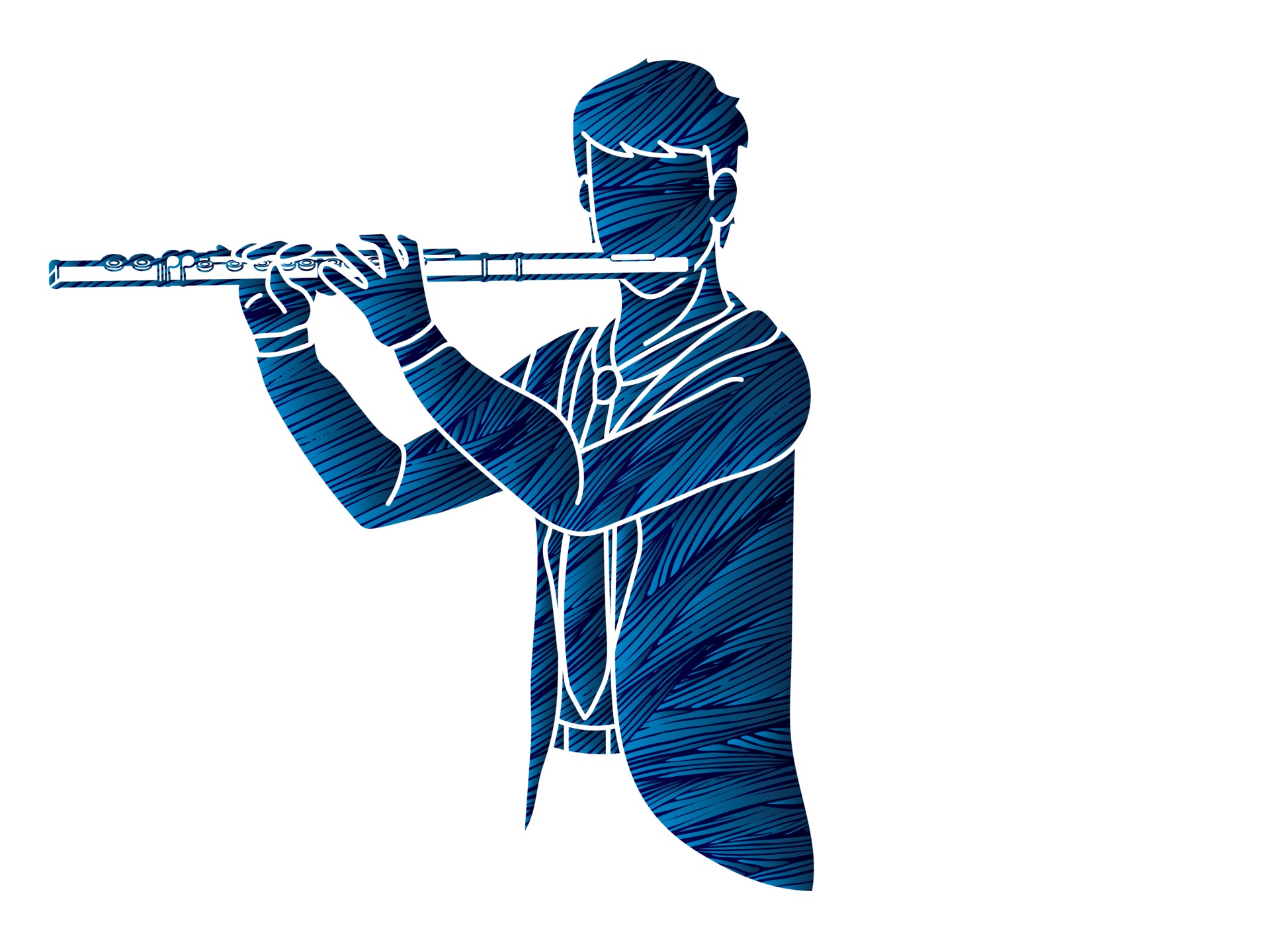 Flute Player Musician Orchestra 2417659 Vector Art at Vecteezy