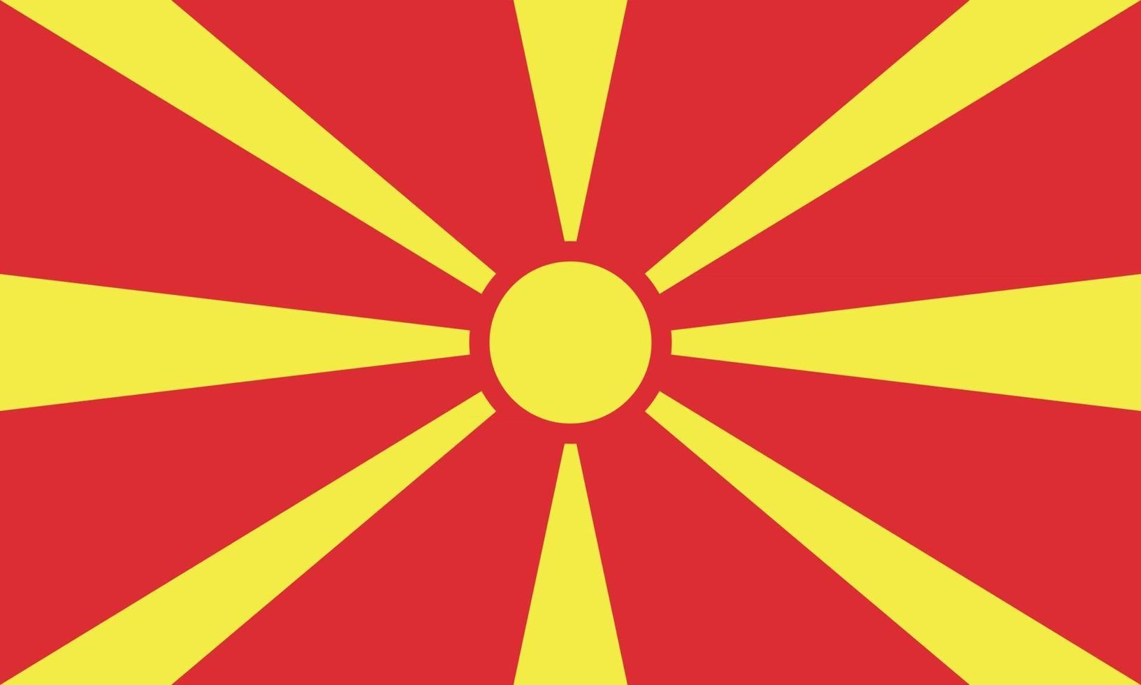 Vectorial illustration of the flag of the Republic of Macedonia vector