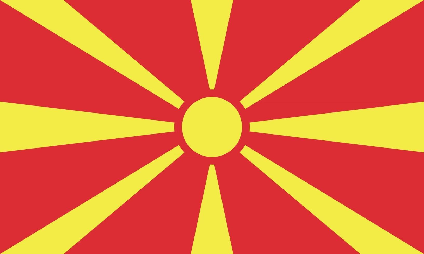 Vectorial illustration of the flag of the Republic of Macedonia vector