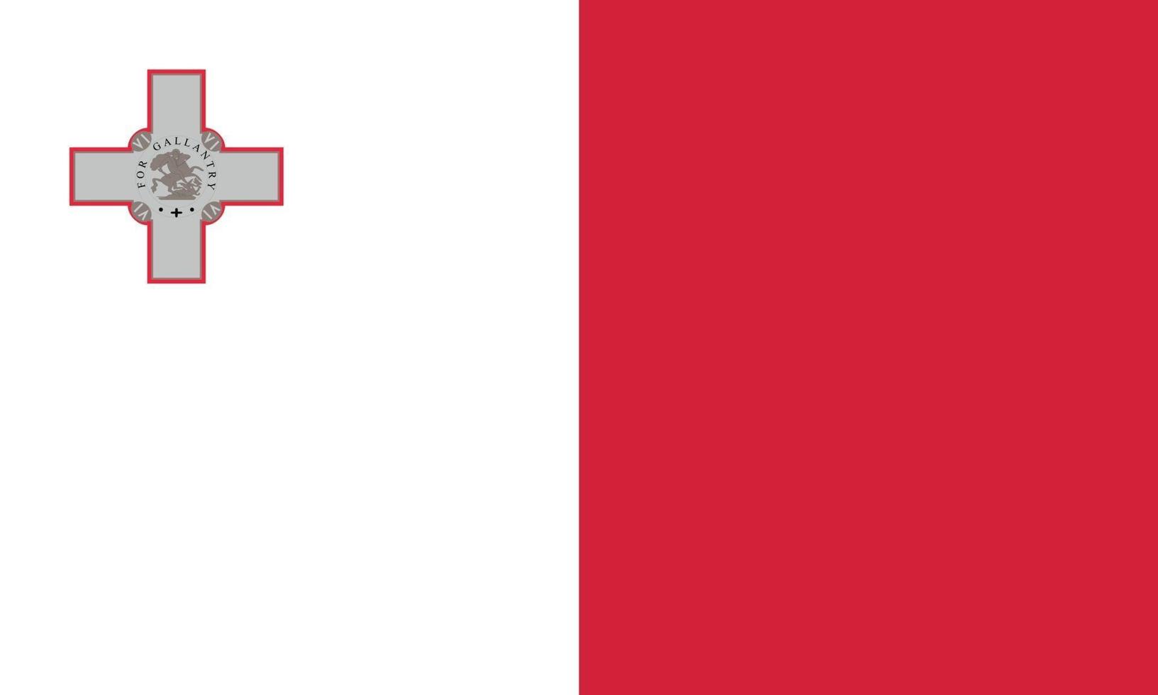 ilustración vectorial de la bandera de malta vector