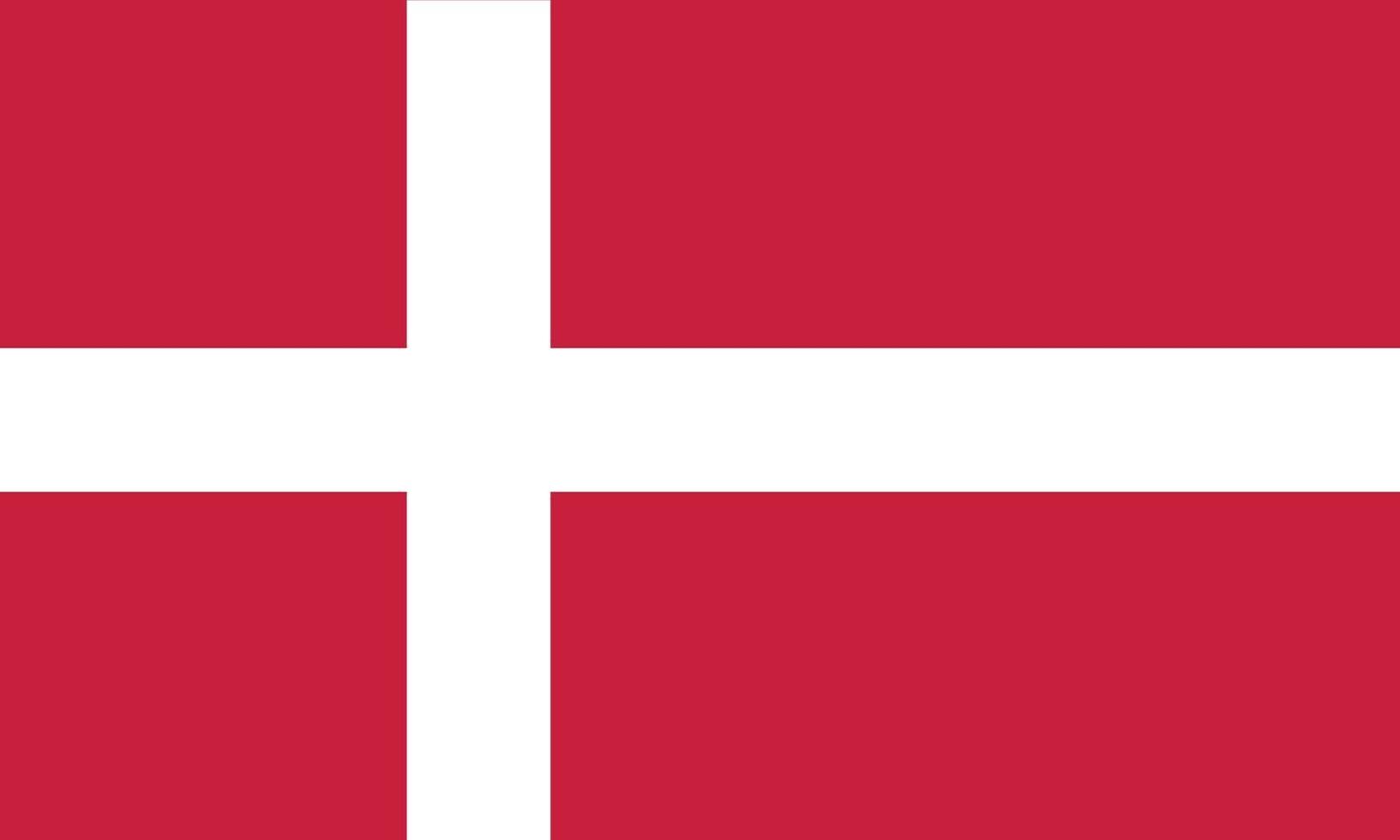 Vector illustration of the Denmark flag