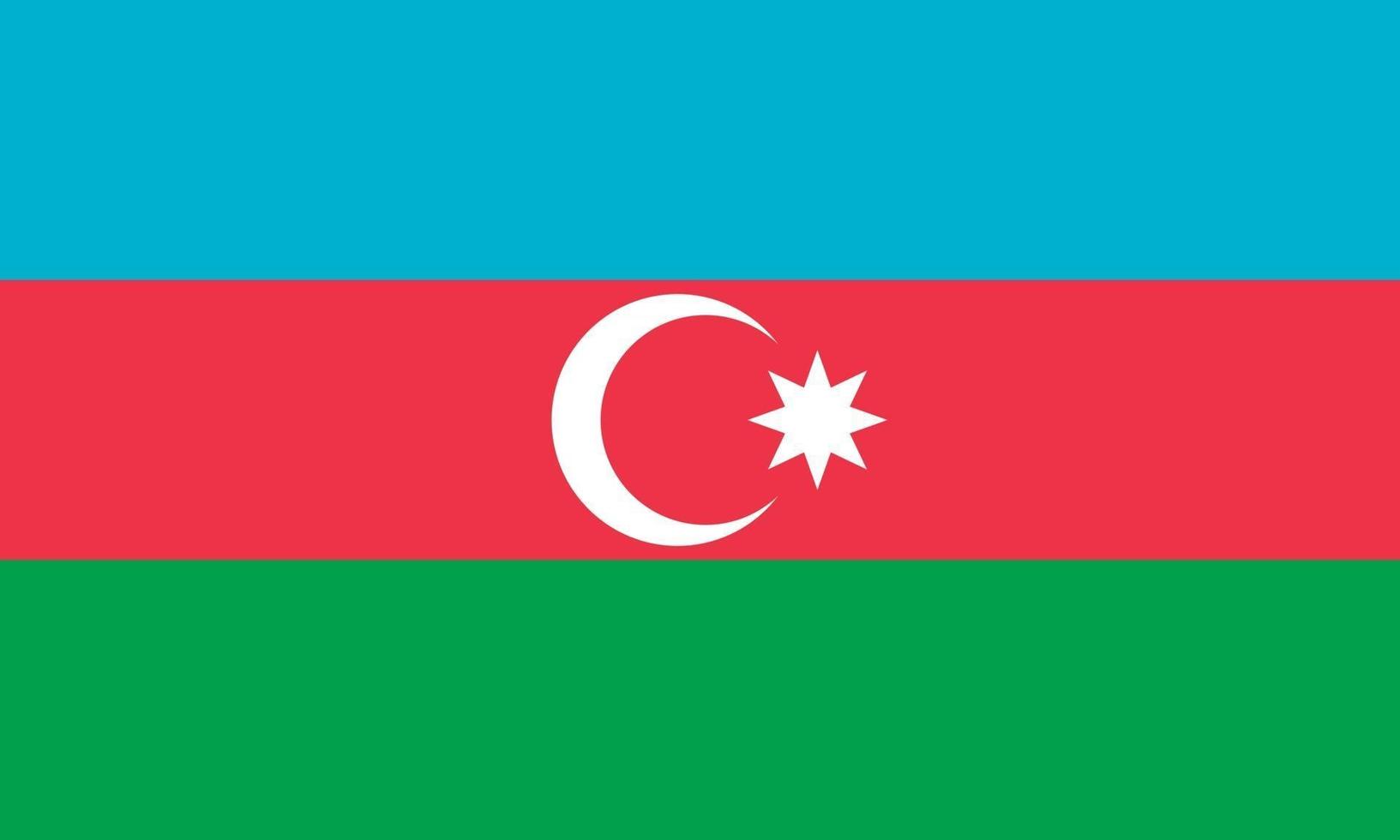 Vectorial illustration of the Azerbaijan flag vector