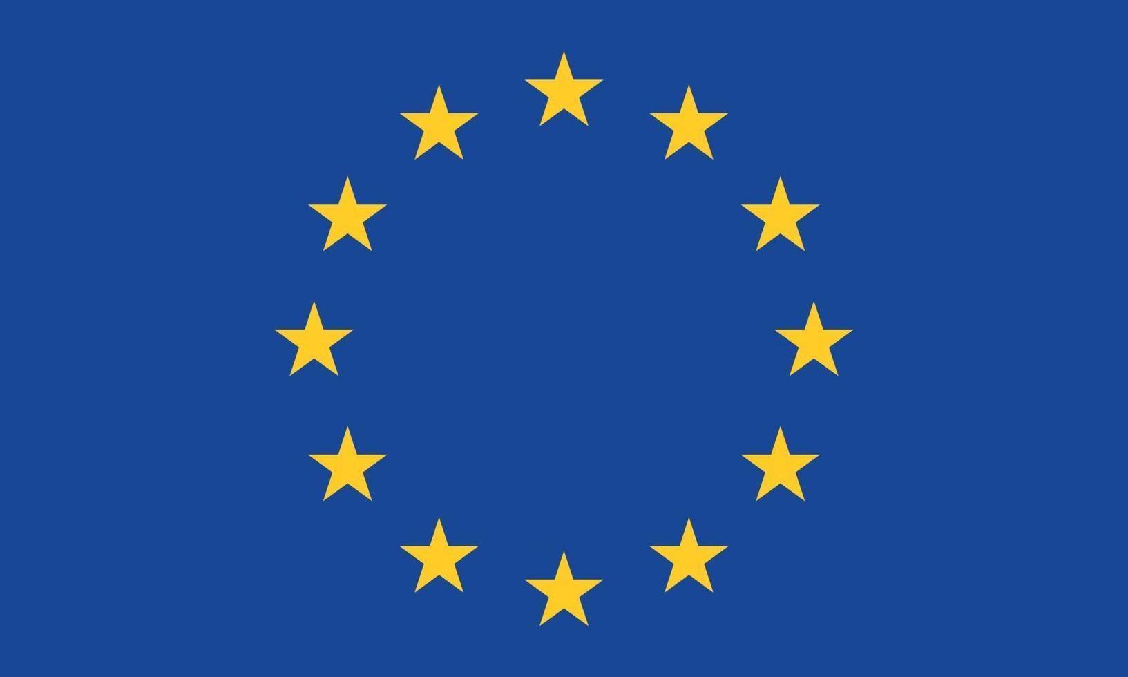 Vector illustration of the European flag