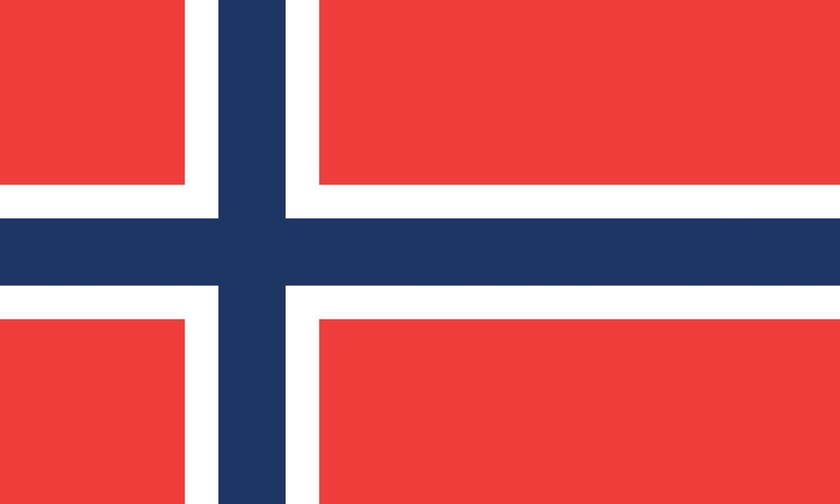 Vector illustration of the Norwegian flag