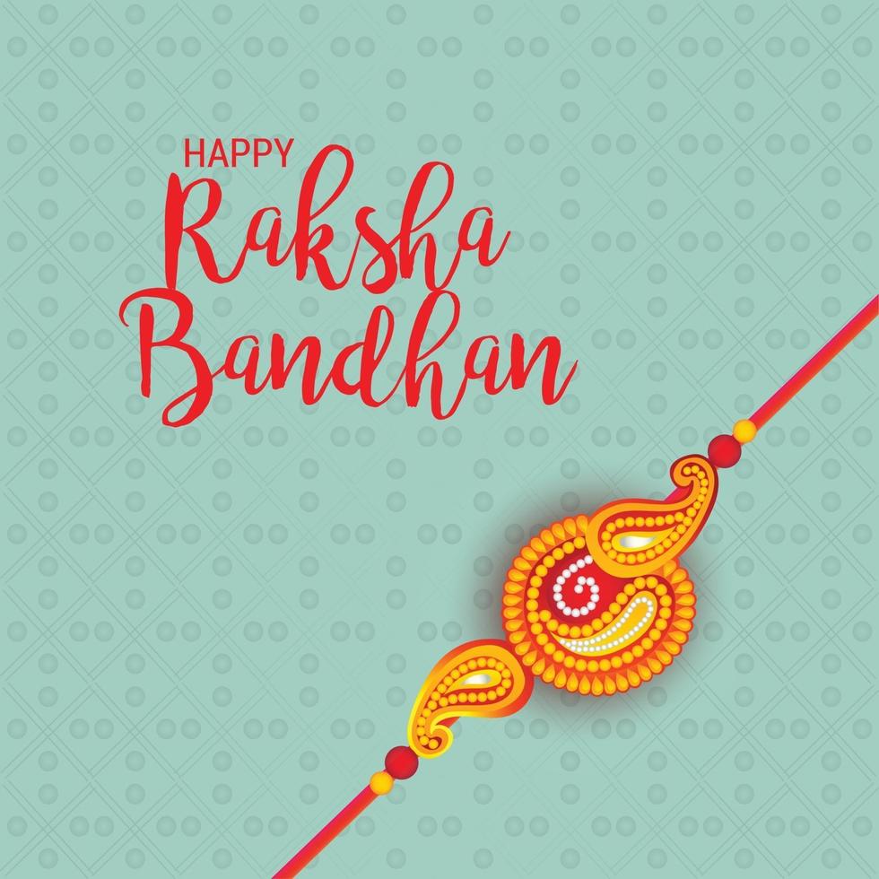 Vector illustration of a Background for Happy Raksha Bandhan Indian festival of sisters and brothers