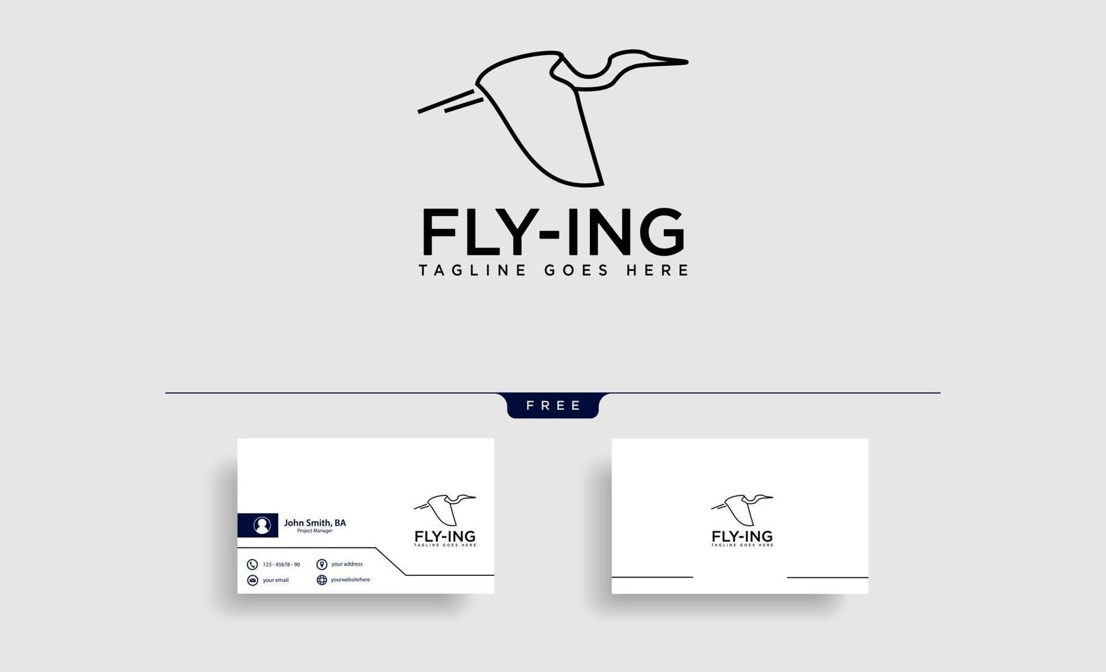 flying humming bird line art logo template vector icon element isolated