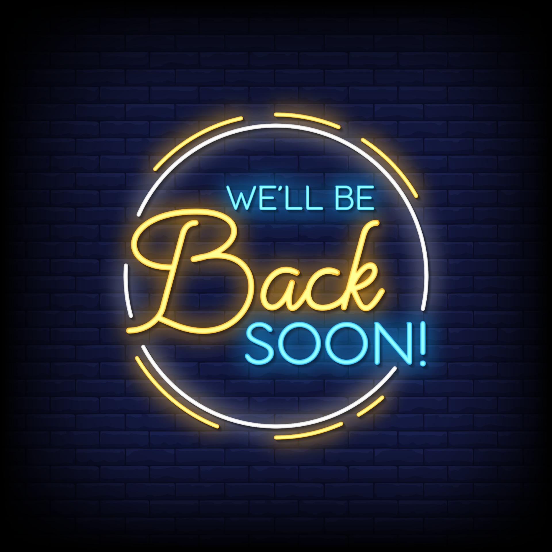 We'll be back soon Neon Signs Style Text Vector 2418348 Vector Art at - When Will This Is Us Be Back On
