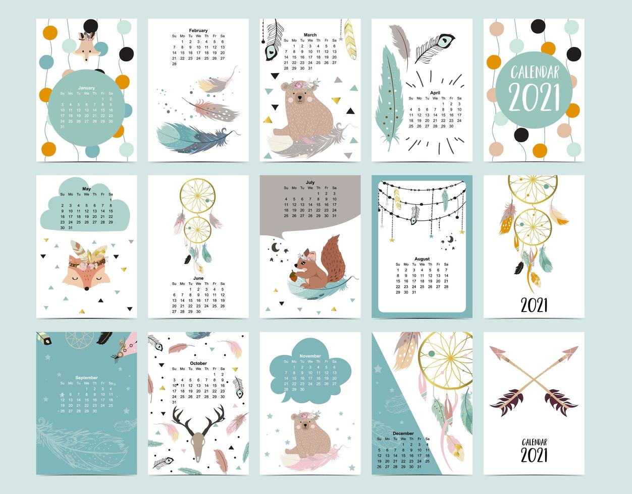 Cute Animal Calendar 21 With Bear Feather Dreamcatcher For Children Kid Baby Can Be Used For Printable Graphic Vector Art At Vecteezy Cute Animal Calendar 21 With Bear Feather Dreamcatcher For Children Kid Baby Can Be Used For Printable Graphic Vector Art At Vecteezy