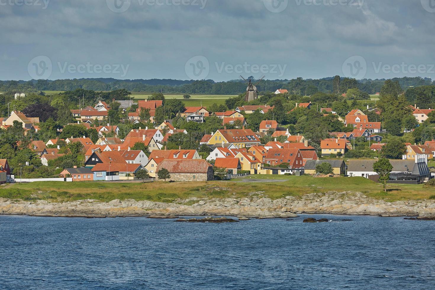 Small village of Svaneke on Bornholm island in Denmark photo