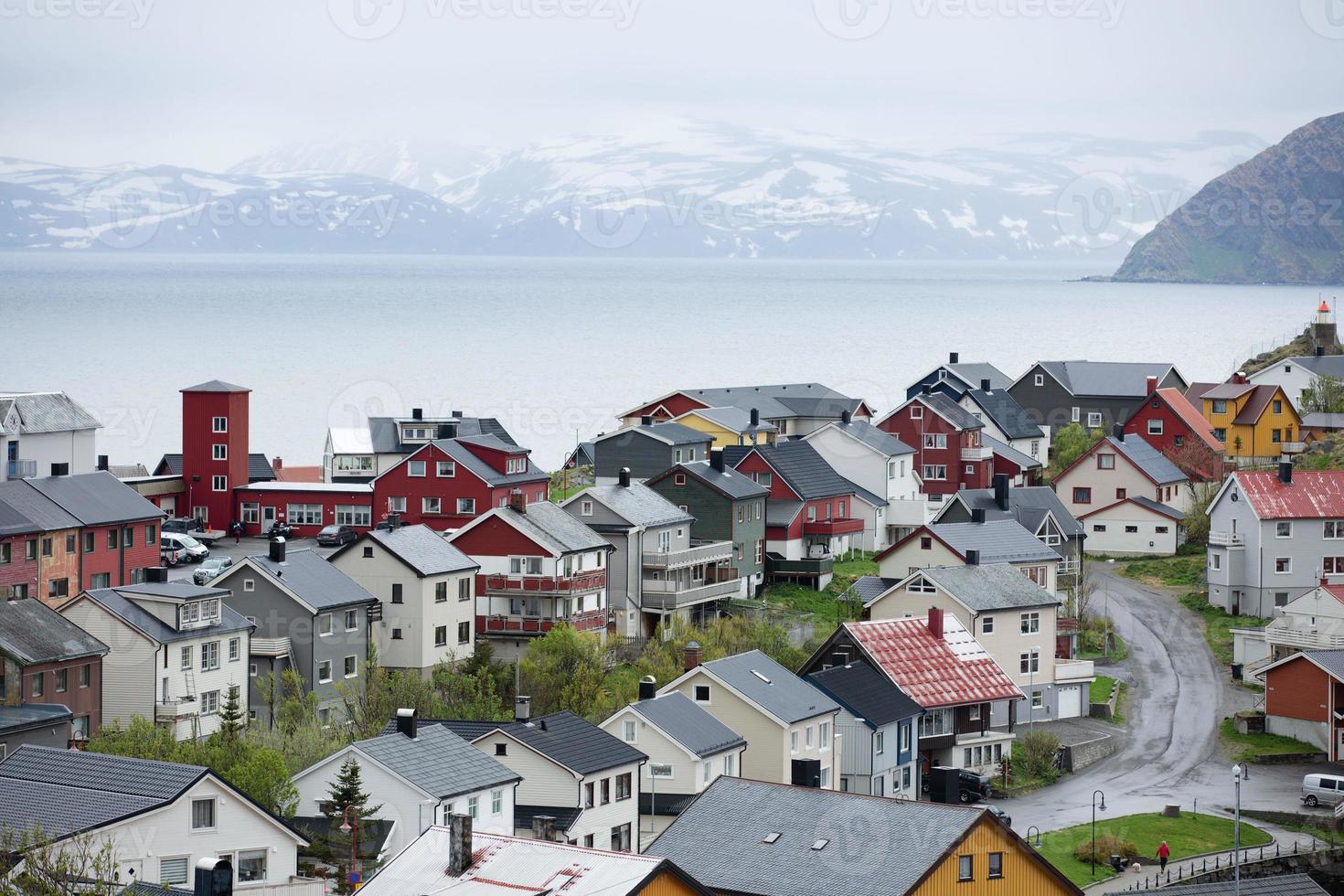 cultura y vida en la ciudad más al norte de honningswag en noruega foto