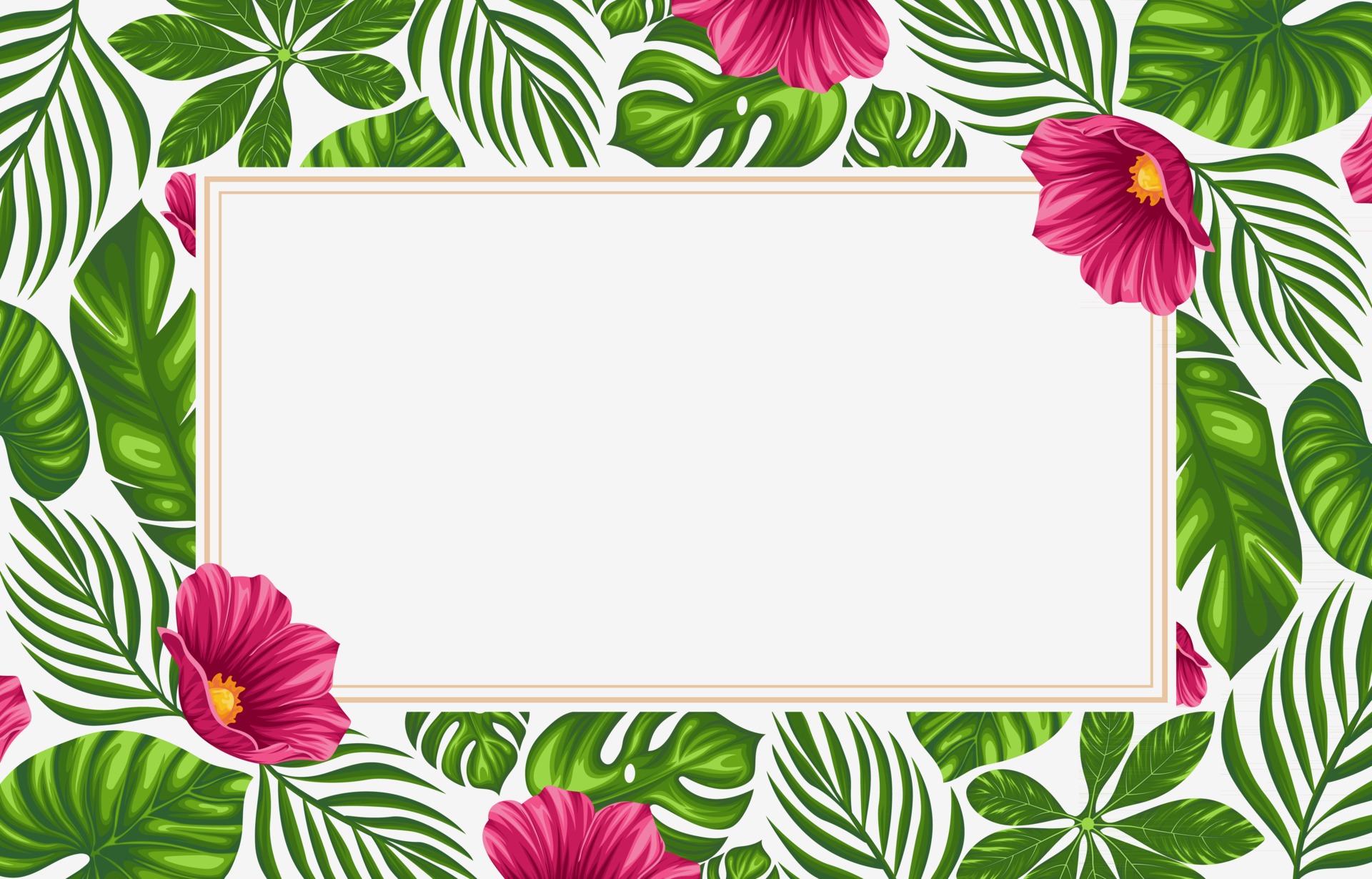 Tropical Border Vector Art, Icons, and Graphics for Free Download