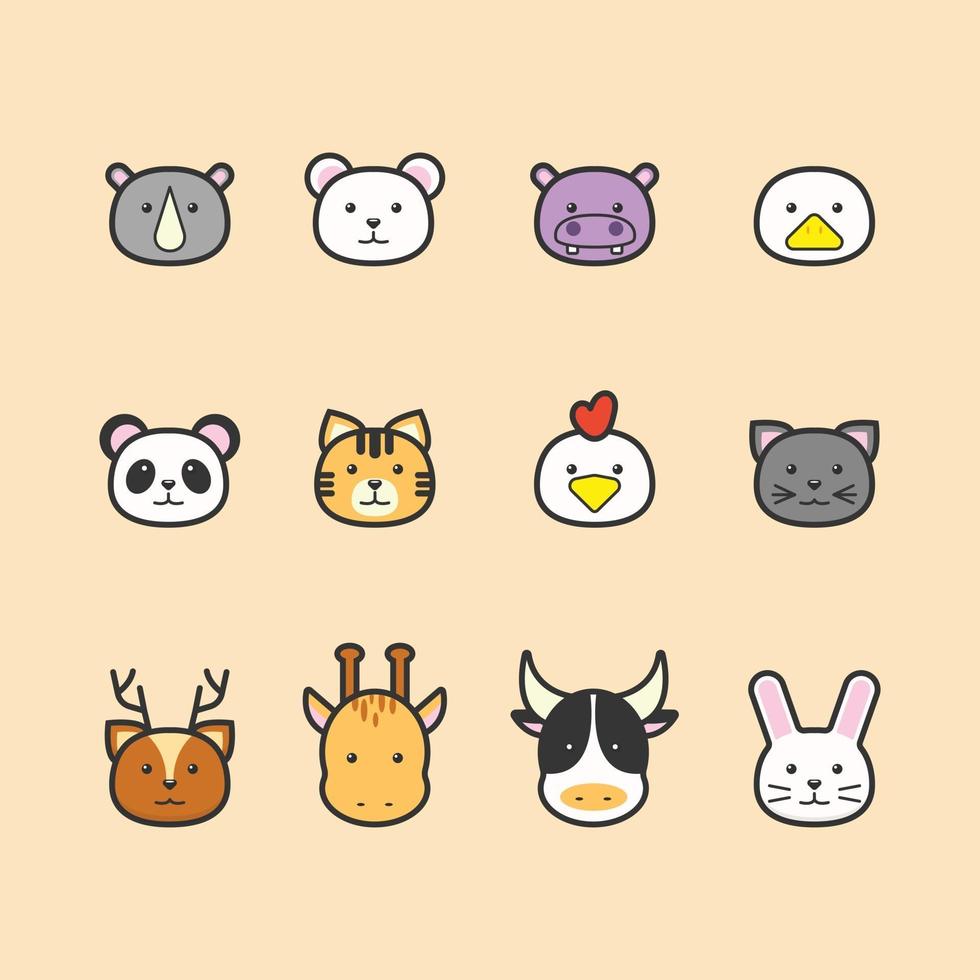 Animal Icon Collection vector