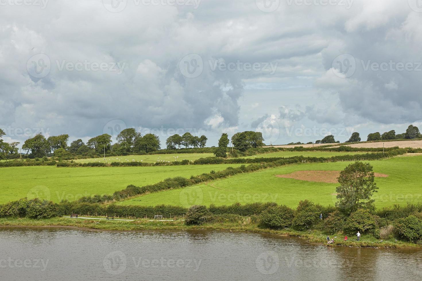 Campo en el norte de Gales, Inglaterra foto