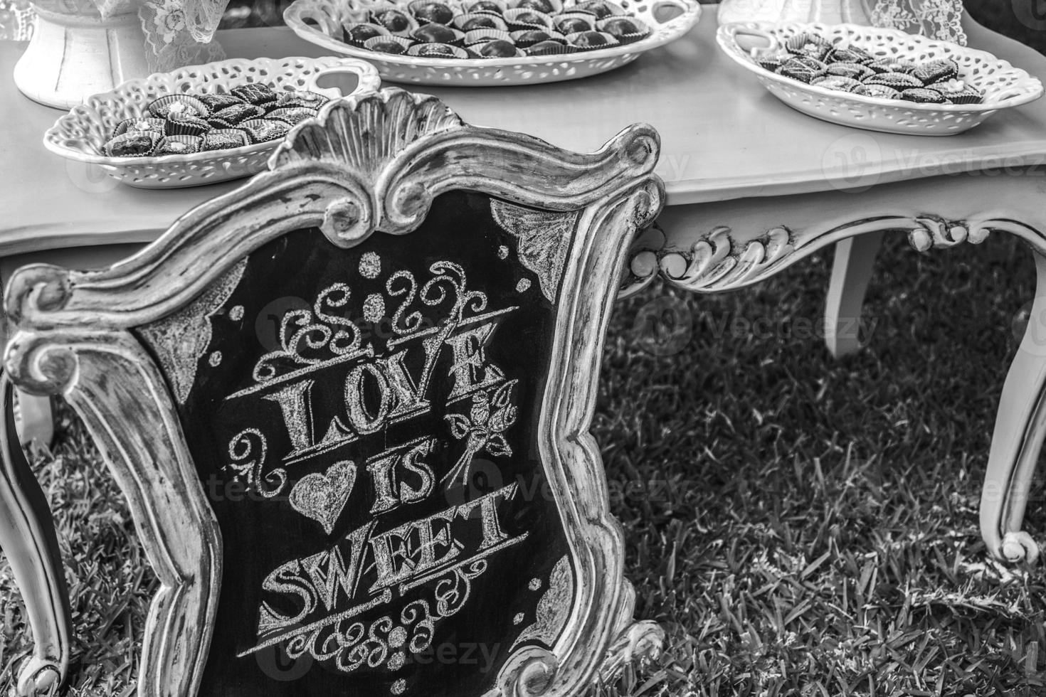 DIY Wedding Love is sweet photo