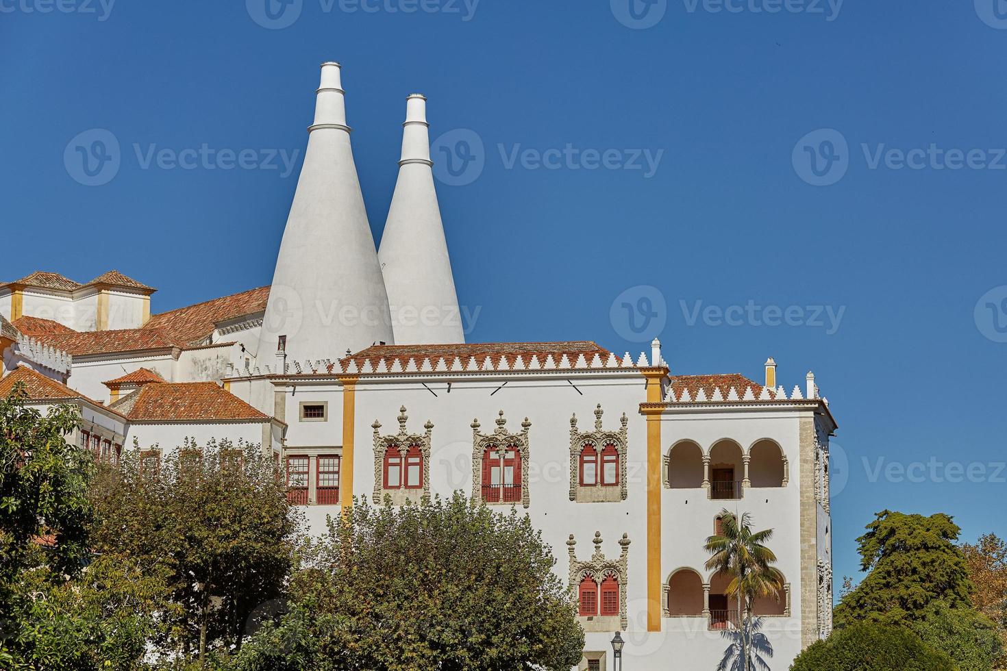 Palacio de Sintra Palacio Nacional de Sintra en Sintra Portugal durante un hermoso día de verano foto