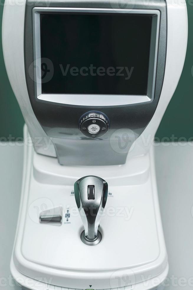 Medical optometrist equipment used for  eye exams photo