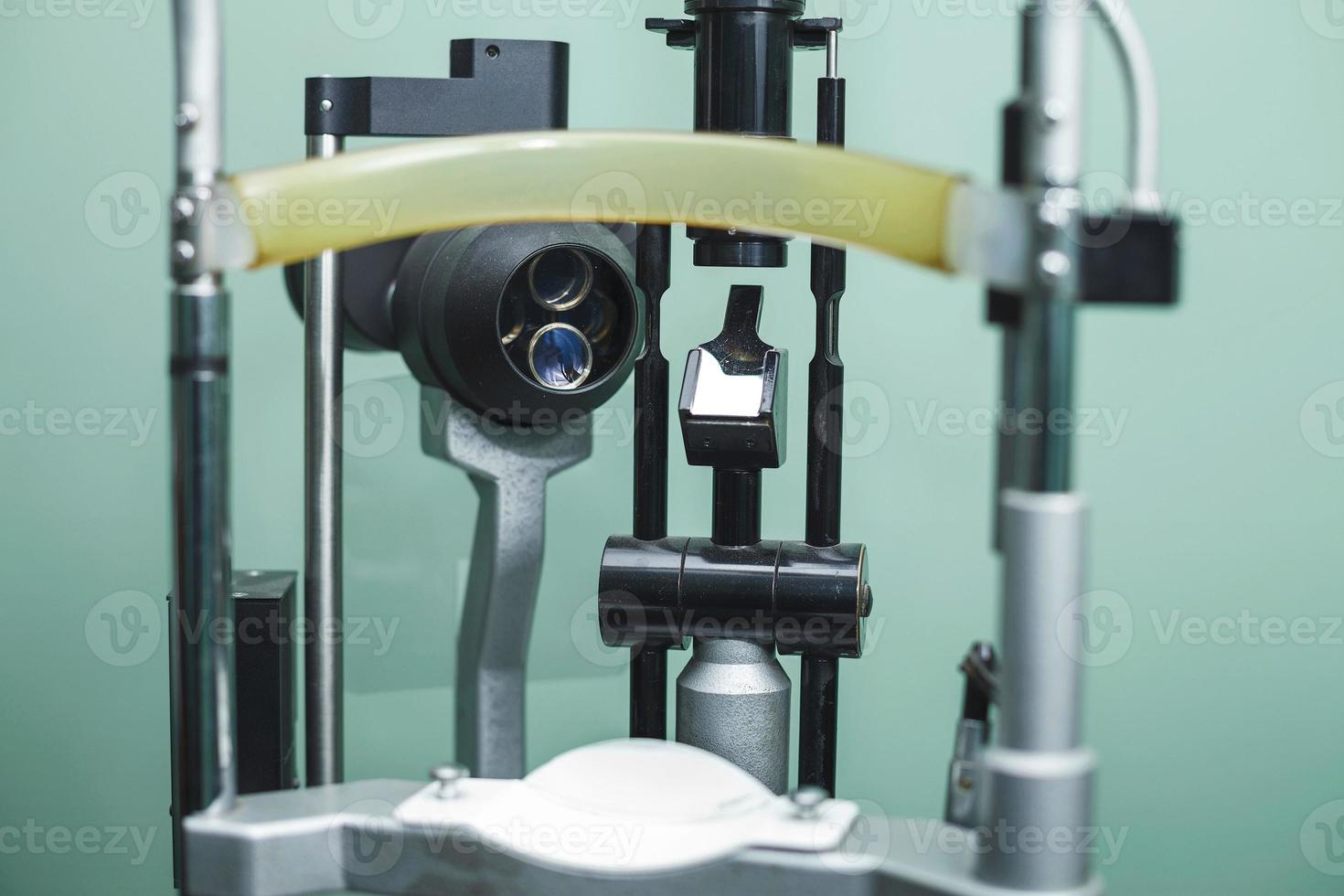 Medical optometrist equipment used for  eye exams photo