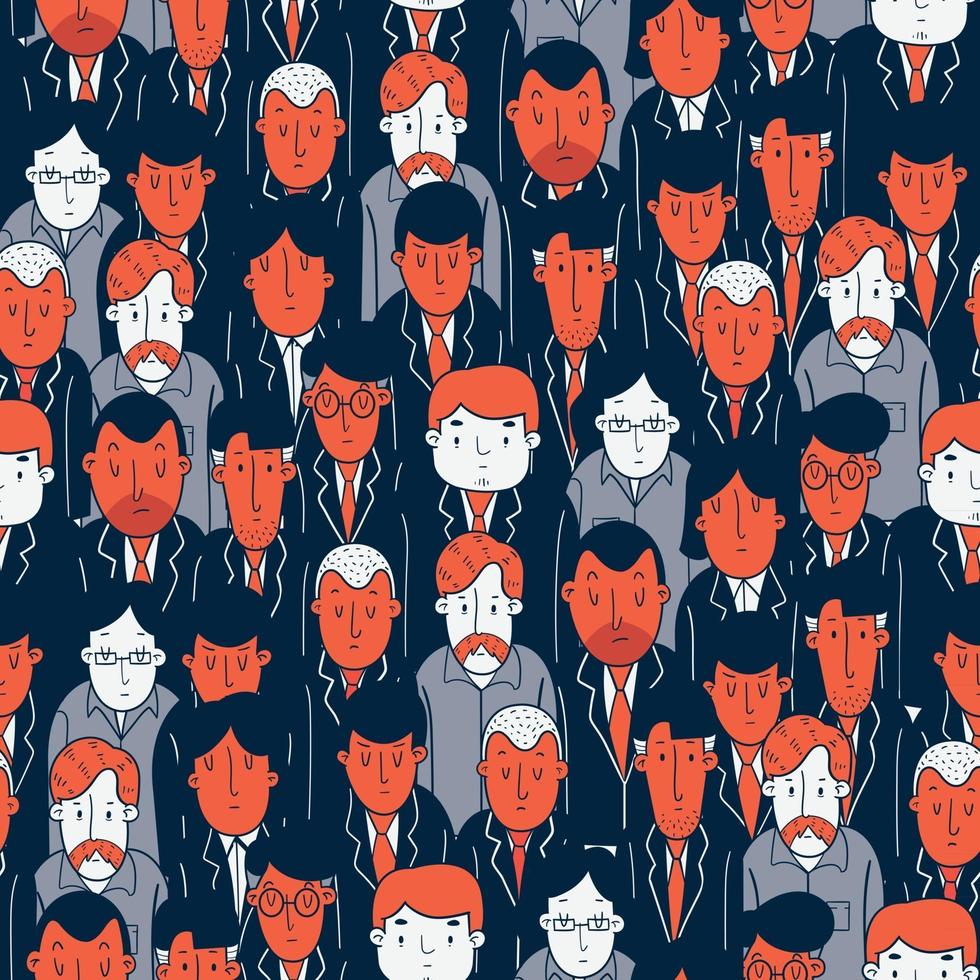 Seamless pattern of students and teachers vector