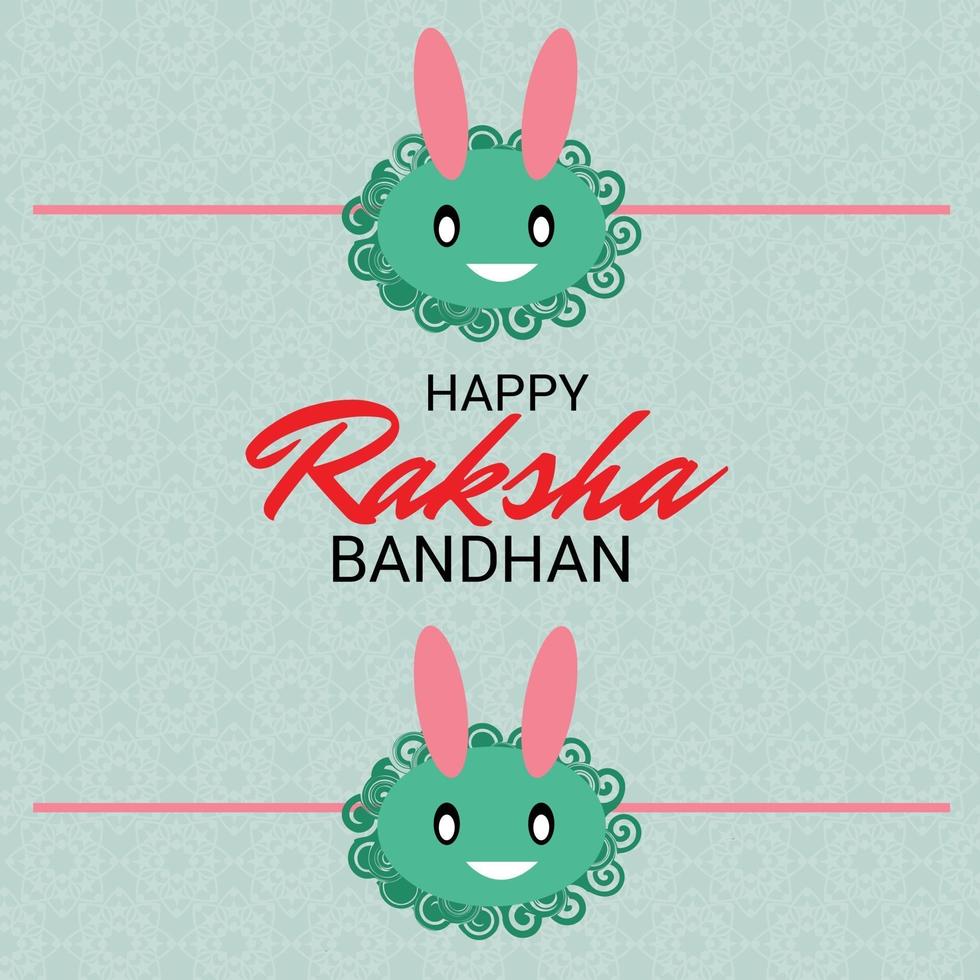 Vector illustration of a Background for Happy Raksha Bandhan Indian festival of sisters and brothers