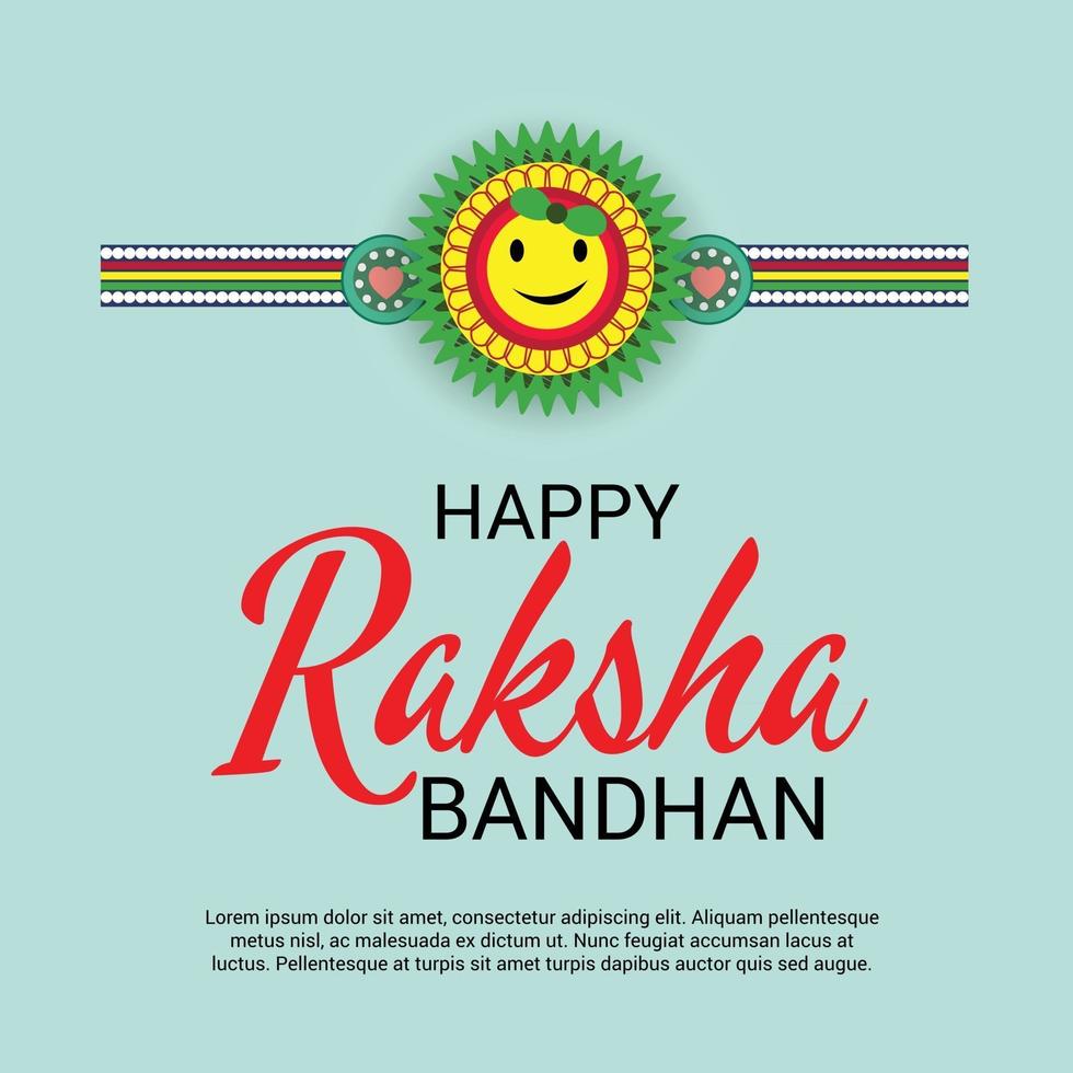Vector illustration of a Background for Happy Raksha Bandhan Indian festival of sisters and brothers