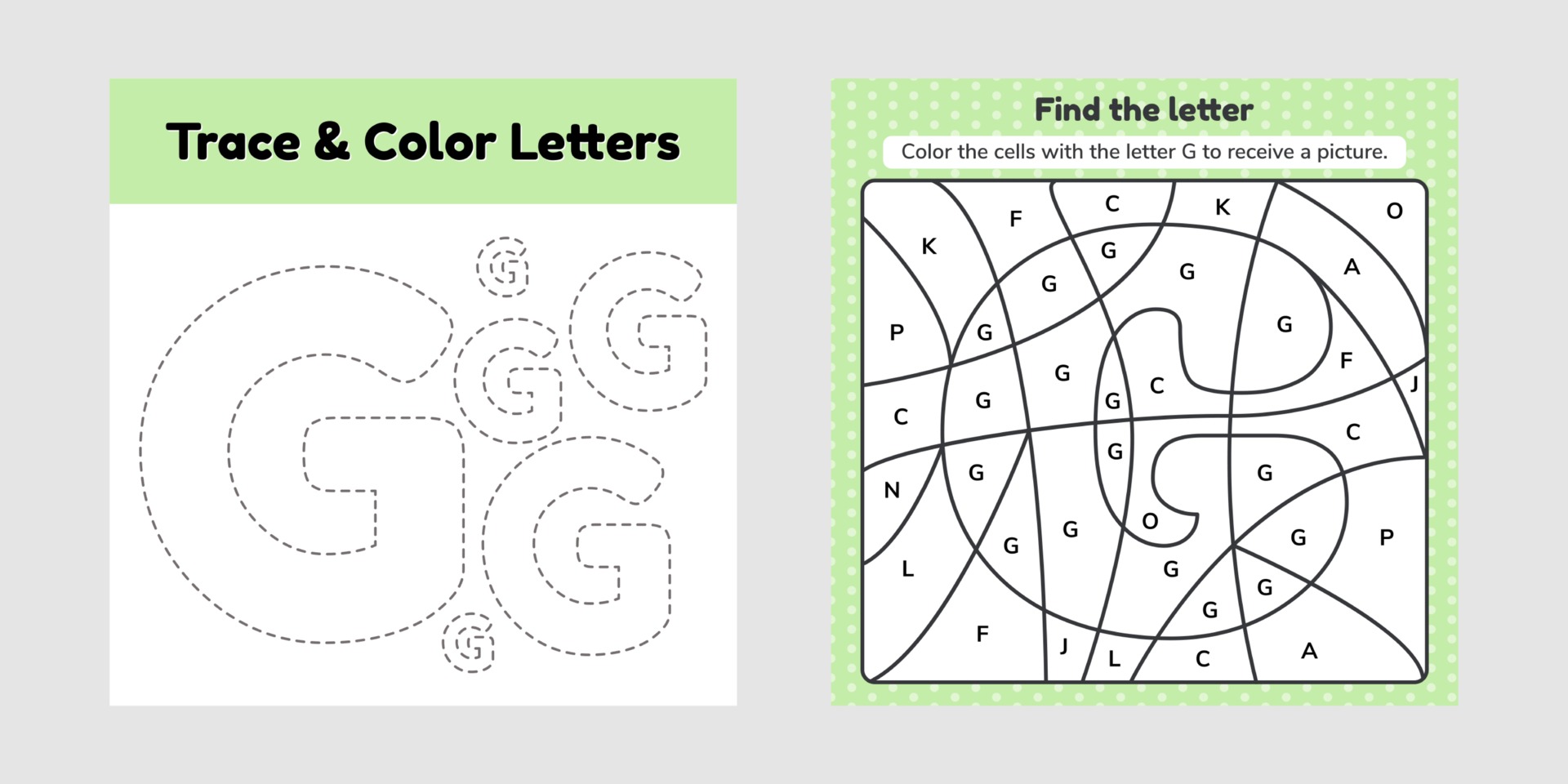 coloring book letter for kids worksheet for preschool kindergarten and school age trace line write and color g 2420050 vector art at vecteezy