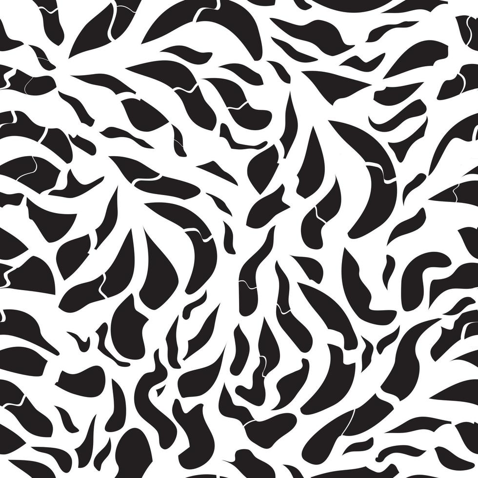 Vector moderno de patrones sin fisuras fondo blanco y negro almohada imprimir monocromo textura retro