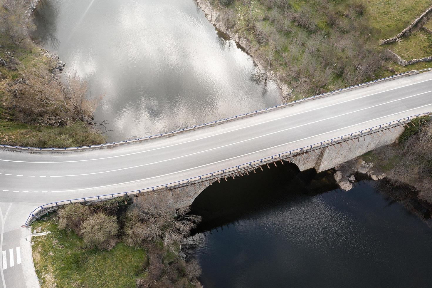 Transport concept with bridge background photo