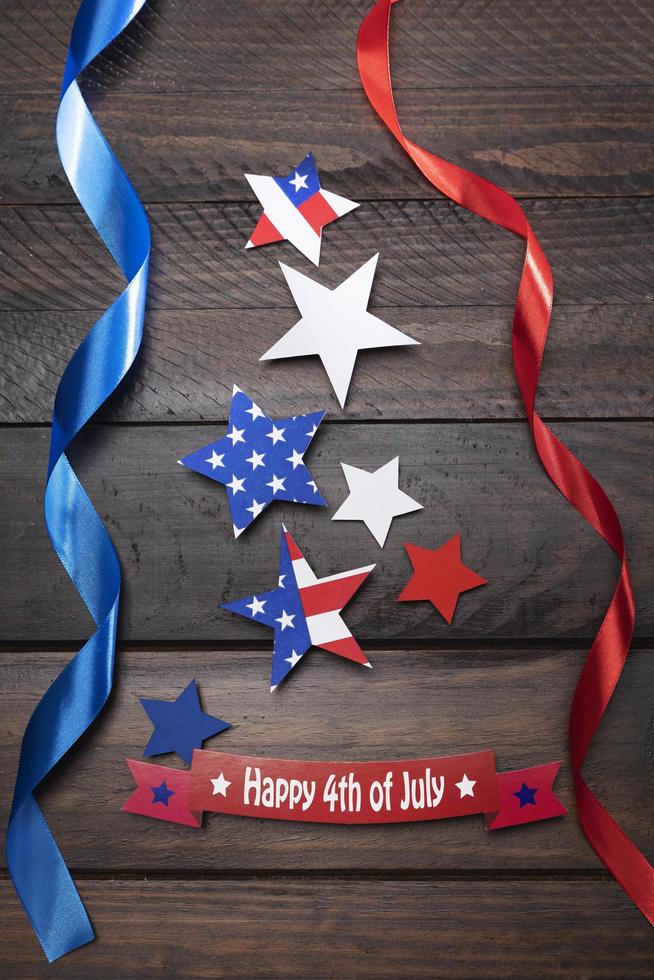 Independence day composition with festive elements photo