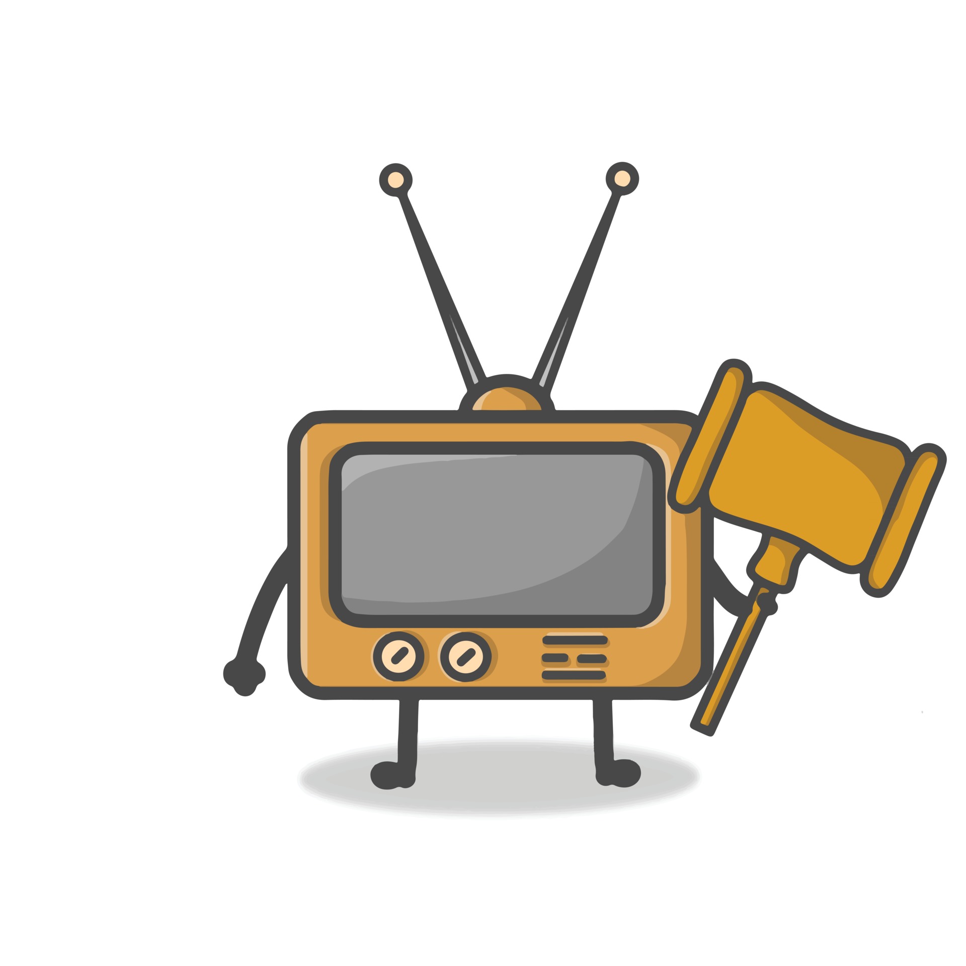 Cute TV Character Flat Cartoon Emoticon Vector Template Design Illustration 2420693 Vector Art at Vecteezy Cute TV Character Flat Cartoon Emoticon Vector Template Design Illustration 2420693 Vector Art at Vecteezy