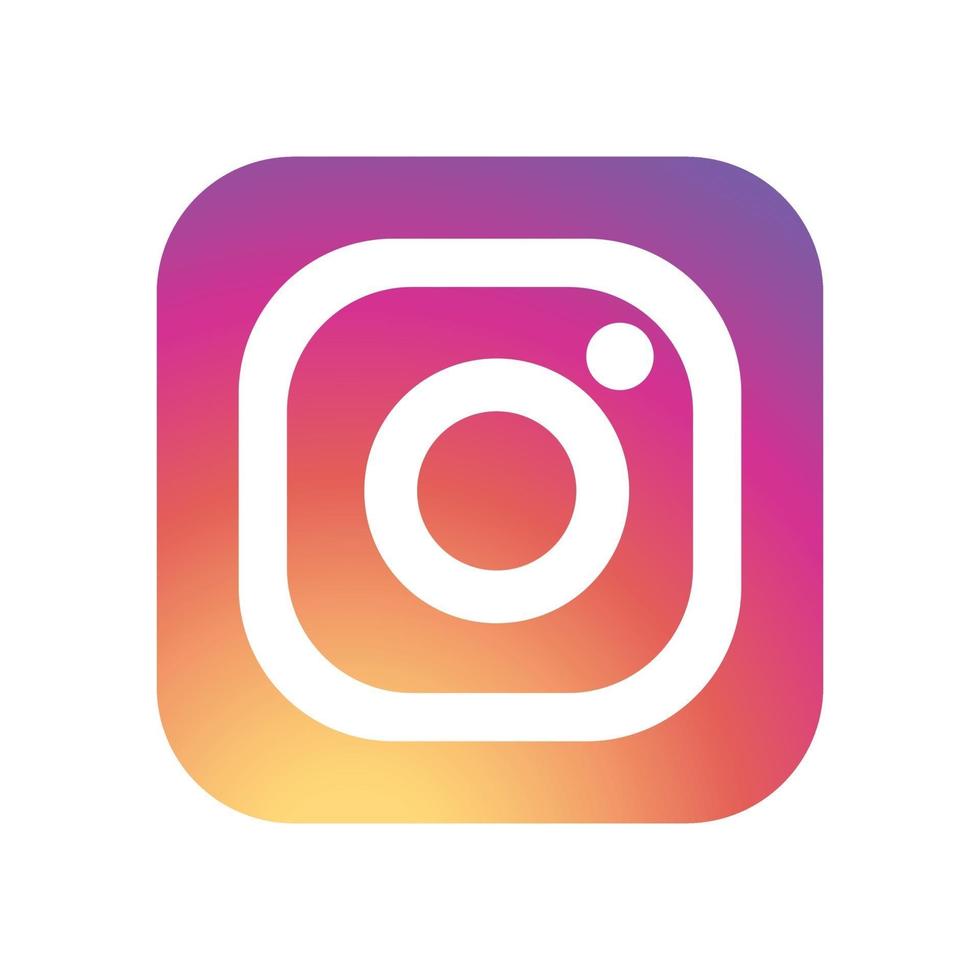 icono de aplicación móvil de redes sociales logotipo de instagram vector