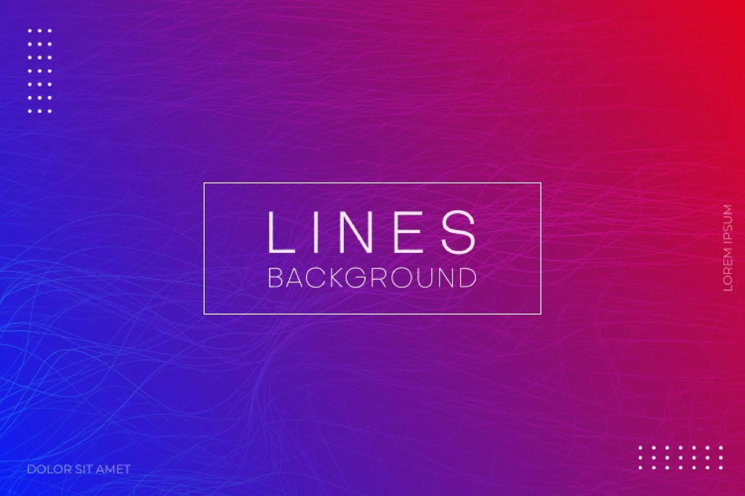 abstract lines background with gradient vector