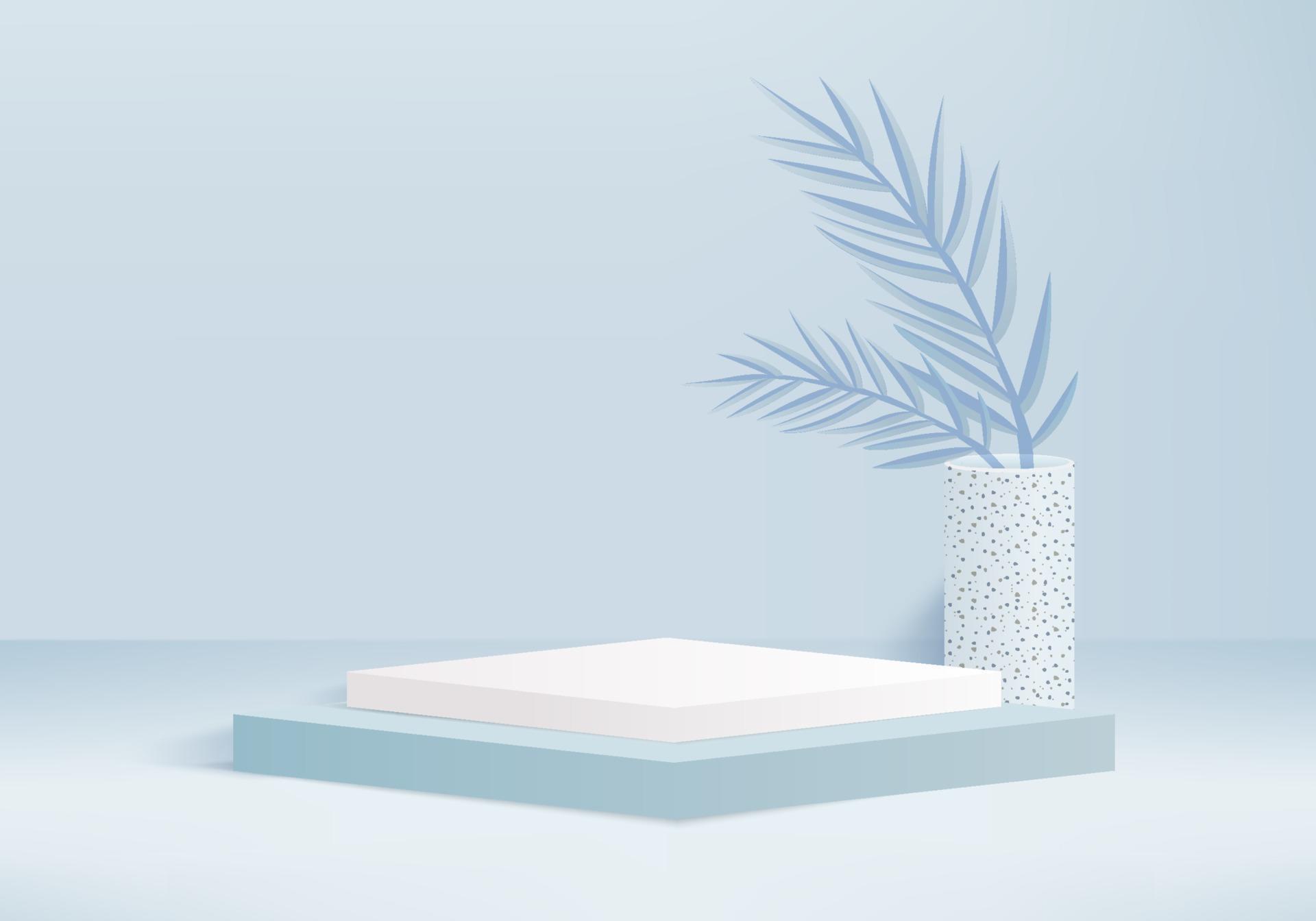 3d background product display podium scene with geometric platform