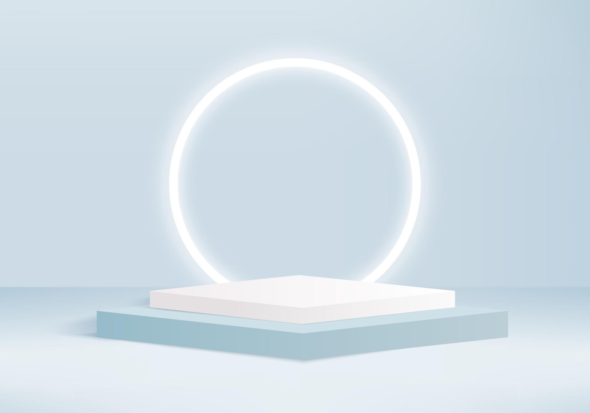 3d background product display podium scene with geometric platform