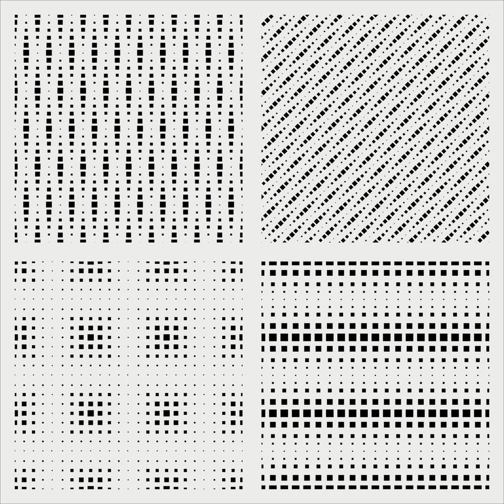 squares pattern set vector