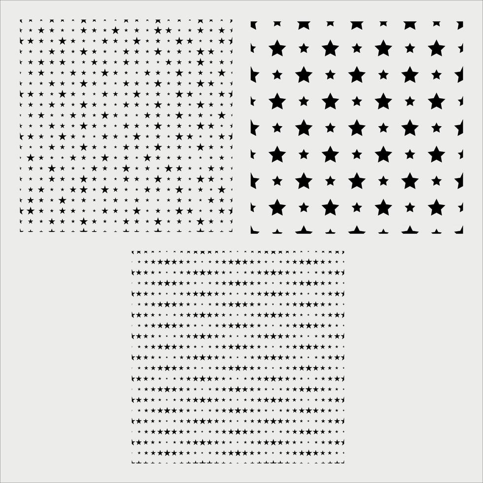 star pattern set vector