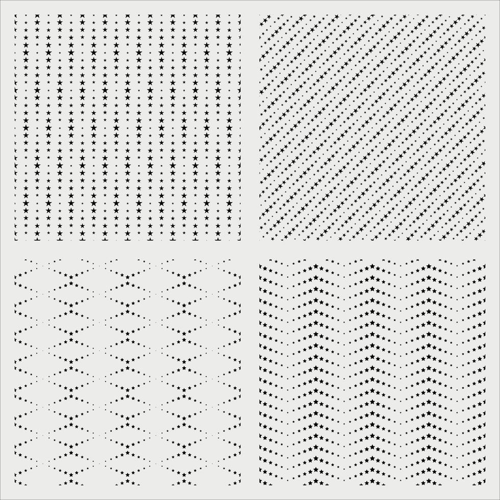 Stars random seamless pattern vector