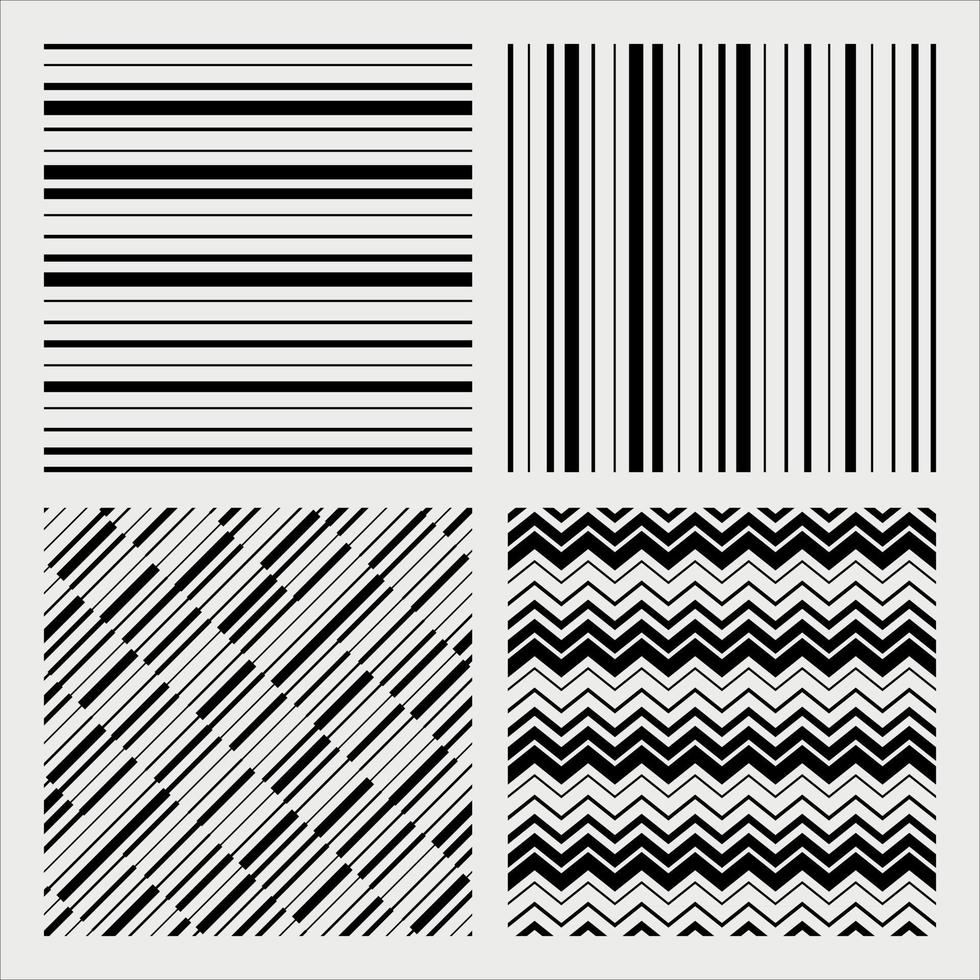 black and white stripes background vector