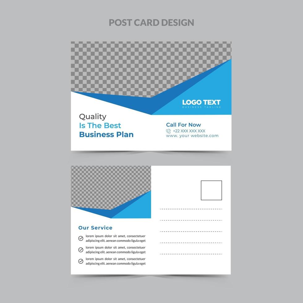 Business Postcard Design Template vector