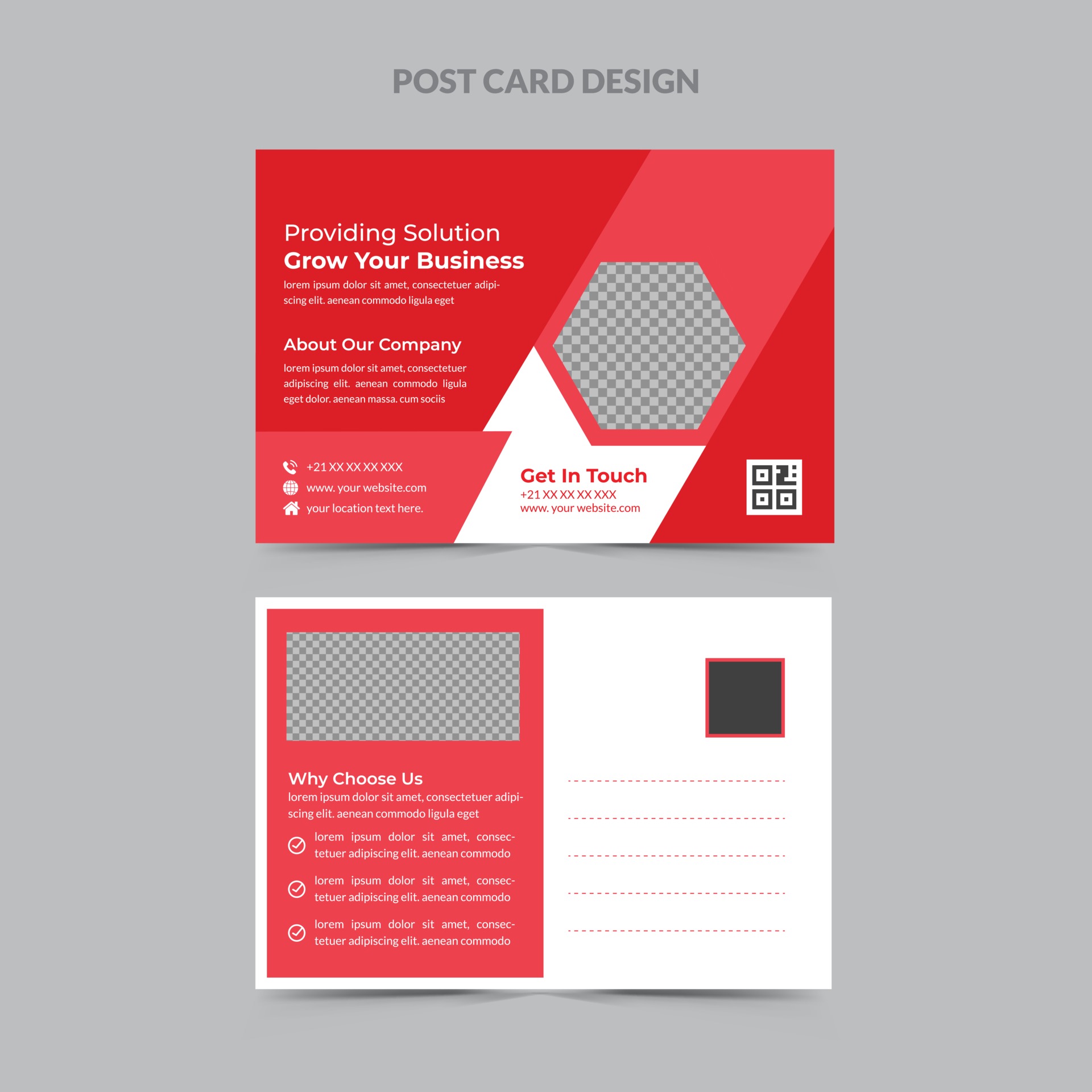 corporate business postcard design 2422063 Vector Art at Vecteezy