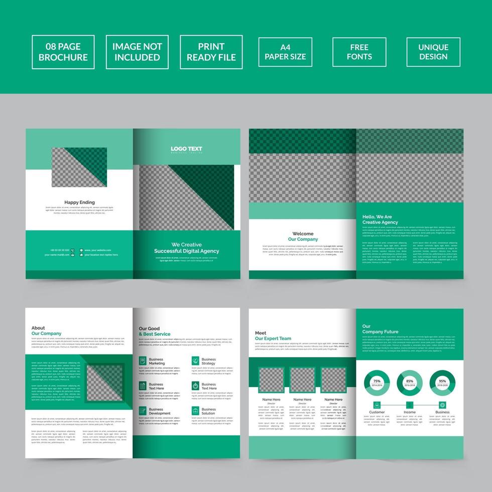 Corporate Business Brochure Template vector