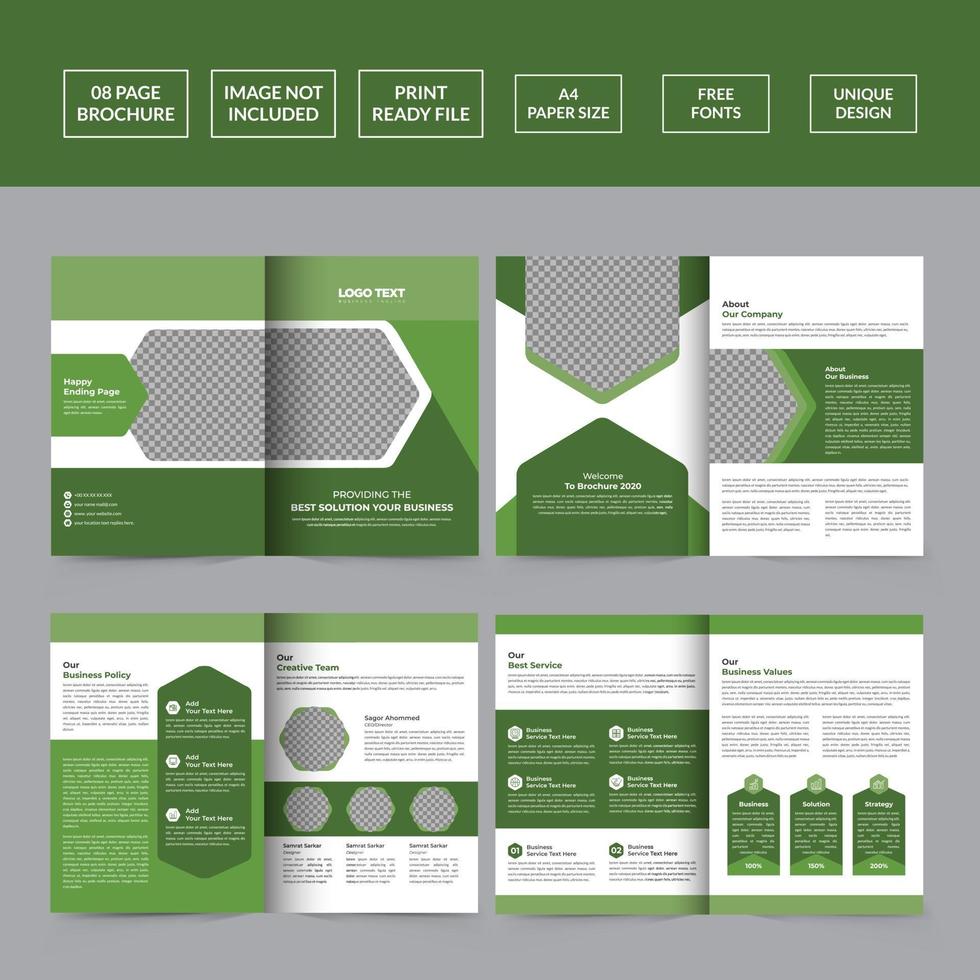 Professional Business Brochure Template vector