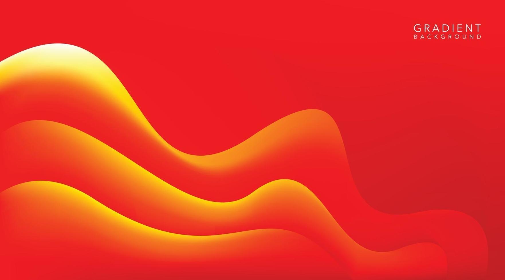 red wave gradient background vector