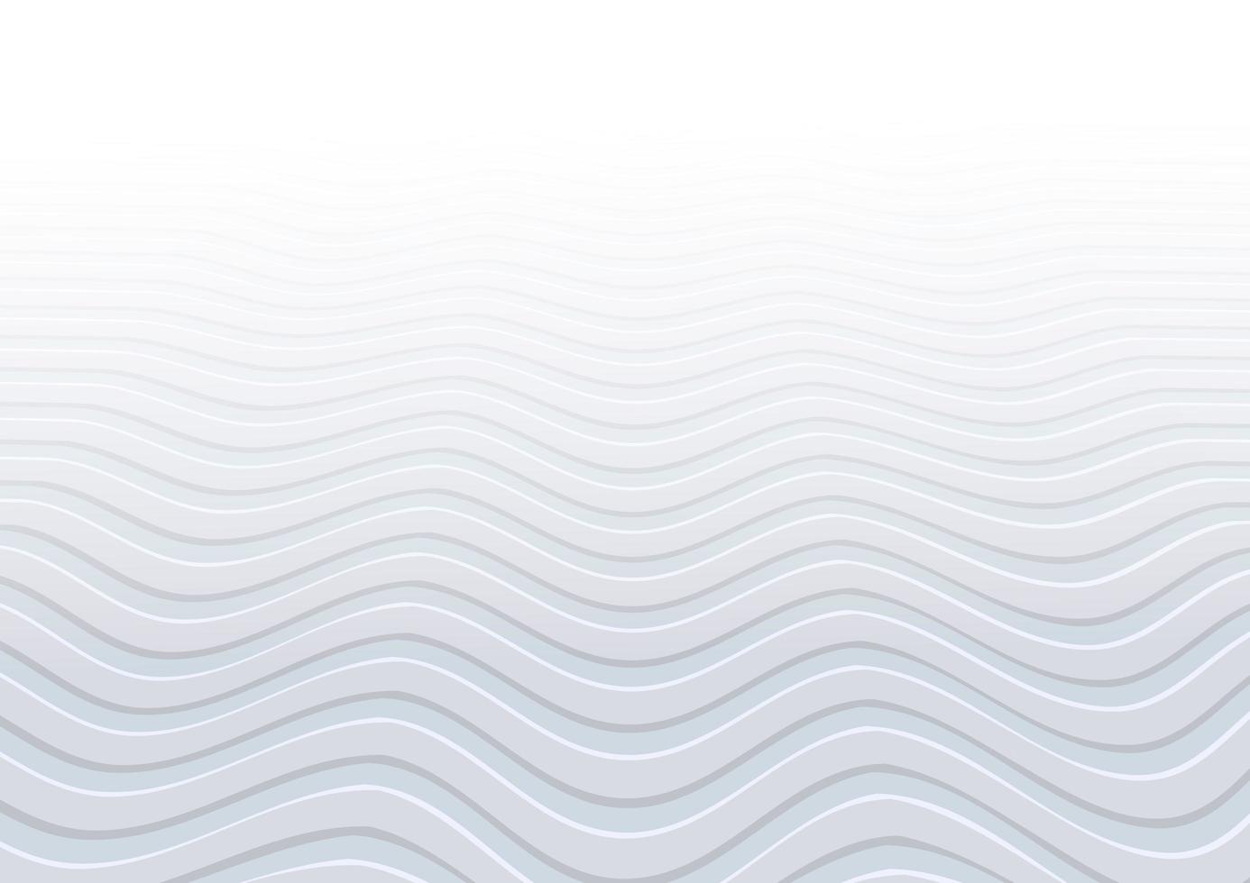 Abstract white and gray waves pattern background and texture vector