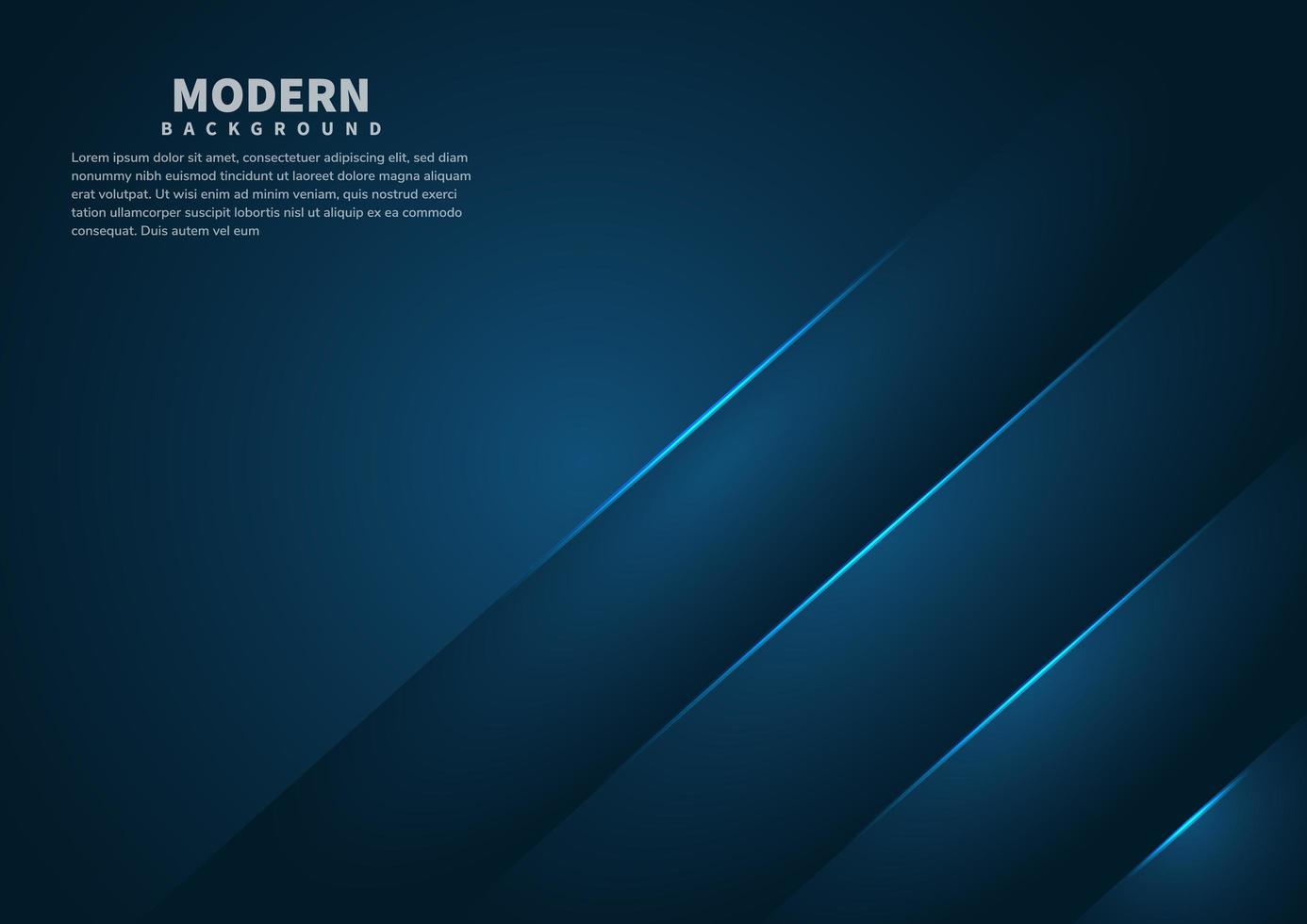 Abstract blue gradient background overlapping layers  with copy space for text Luxury style vector