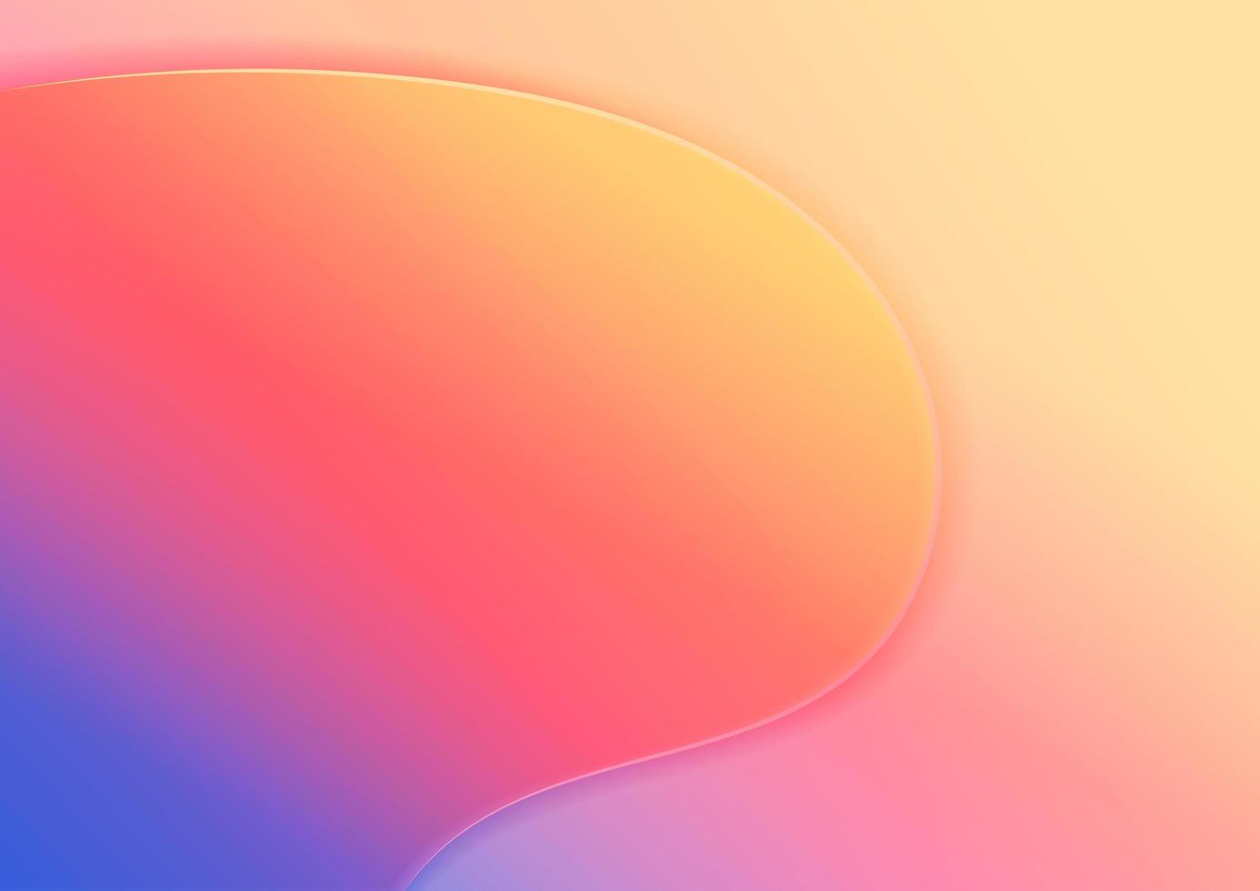Abstract modern colorful template wave curved line background vector