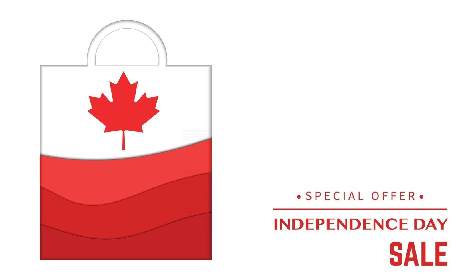 Happy Canada Day Simple Greeting vector