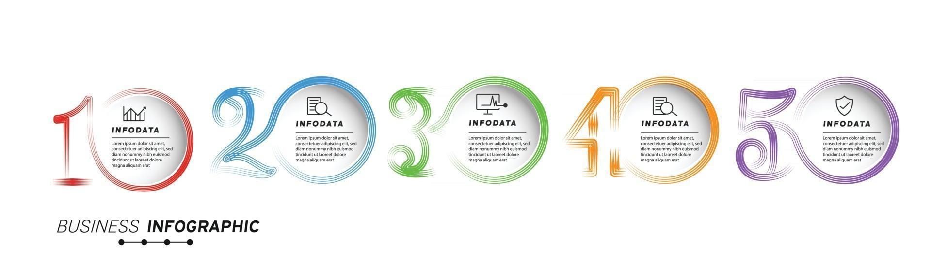 elementos de diseño de infografías de negocios conjunto de infografías 3d vector